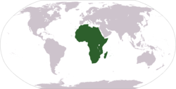 Small map of Africa