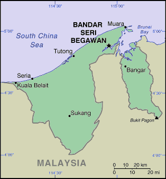 Bruneian Map