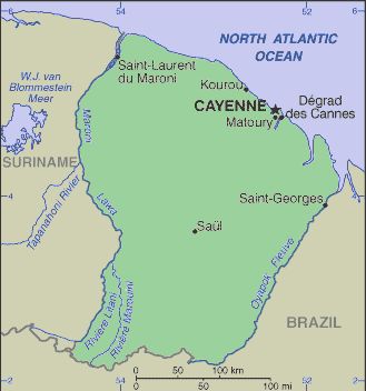 French Guianese Map