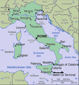 Italian Clickable Map