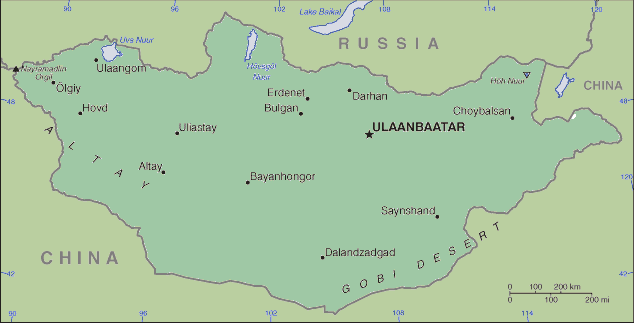 Mongolian Map