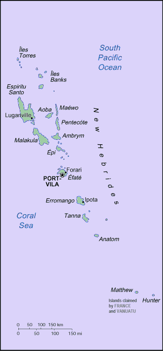Ni-Vanuatu Map