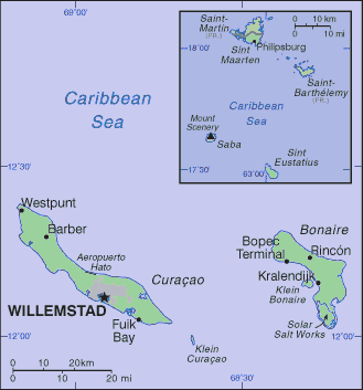 Dutch Antillean Map