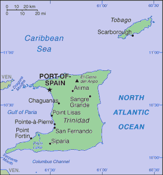Trinidadian, Tobagonian Map