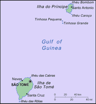 Sao Tomean Map