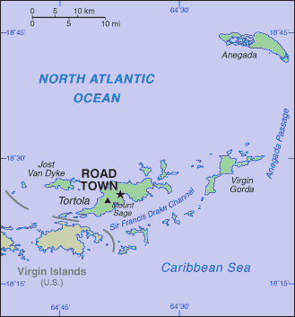 British Virgin Islander Map