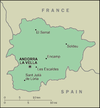 Andorran Map