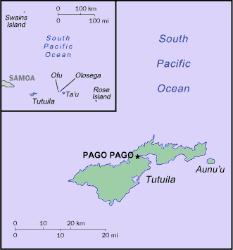 American Samoan Map