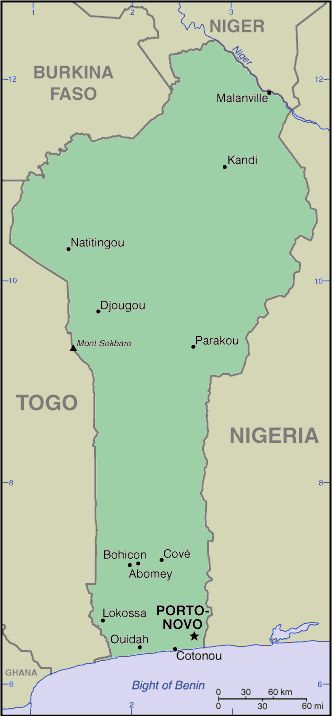 Beninese Map