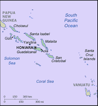 Solomon Islander Map