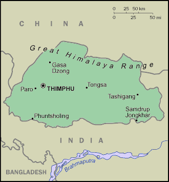 Bhutanese Map