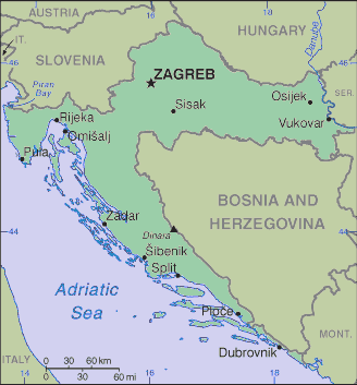 Croatian Map