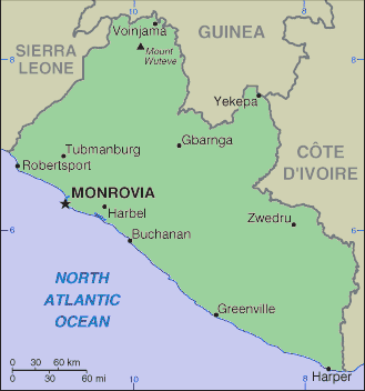 Liberian Map