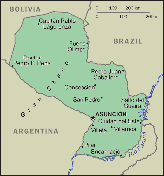 Paraguayan Map