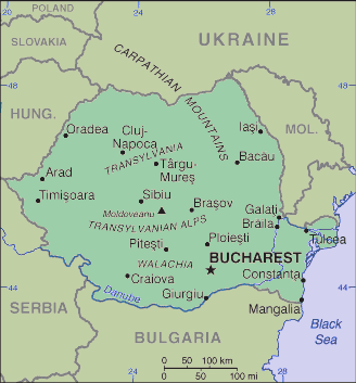 Romanian Map