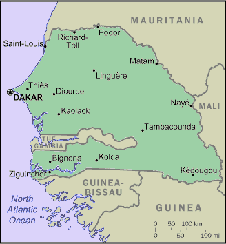 Senegalese Map