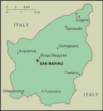 Sammarinese Map