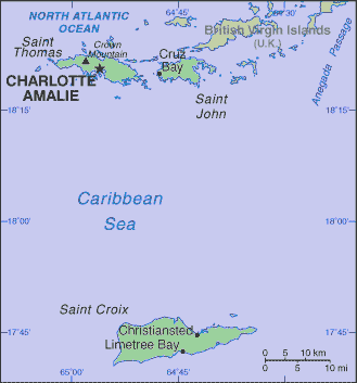 Virgin Islander Map