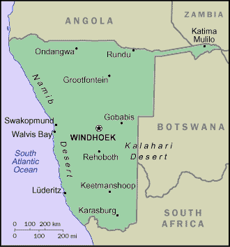 Namibian Map